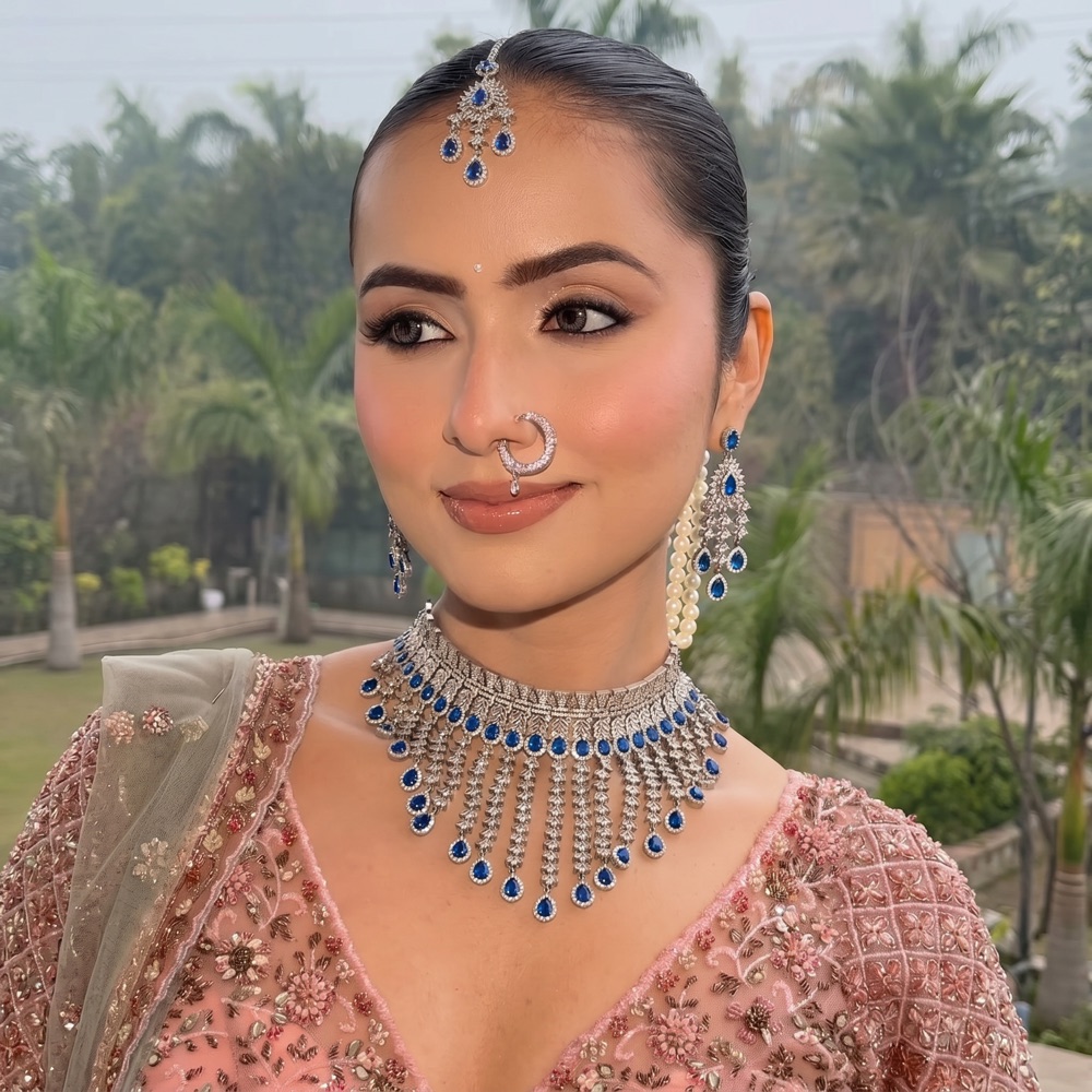 Delhi bride wedding morning makeup